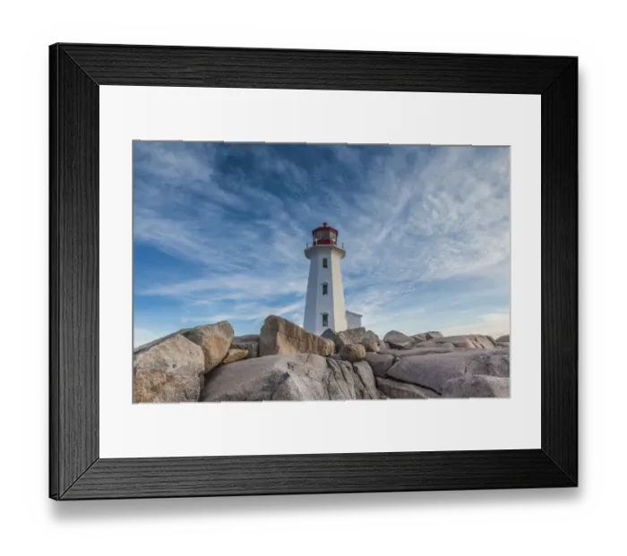 Framed Print : Canada, Nova Scotia, Peggys Cove. Fishing village and Peggys Point Lighthouse Framed Print : Canada, Nova Scotia, Peggys Cove. Fishing village and Peggys Point Lighthouse