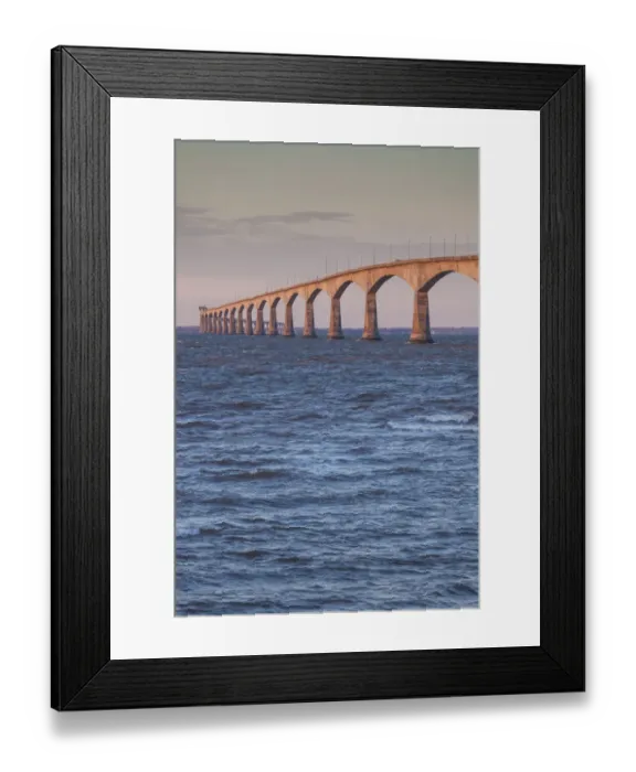 Framed Print : Canada, Prince Edward Island, Borden. Confederation Bridge Framed Print : Canada, Prince Edward Island, Borden. Confederation Bridge