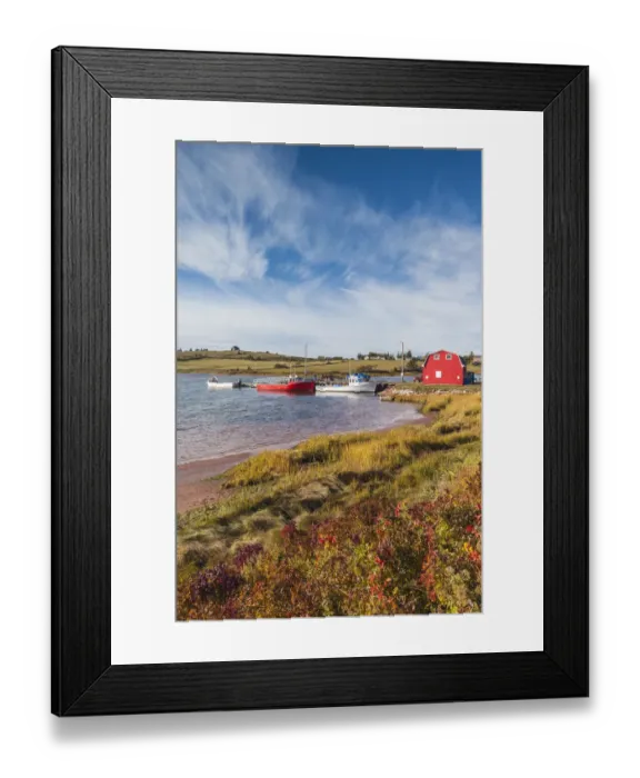 Framed Print : Canada, Prince Edward Island, French River. Small fishing harbor Framed Print : Canada, Prince Edward Island, French River. Small fishing harbor