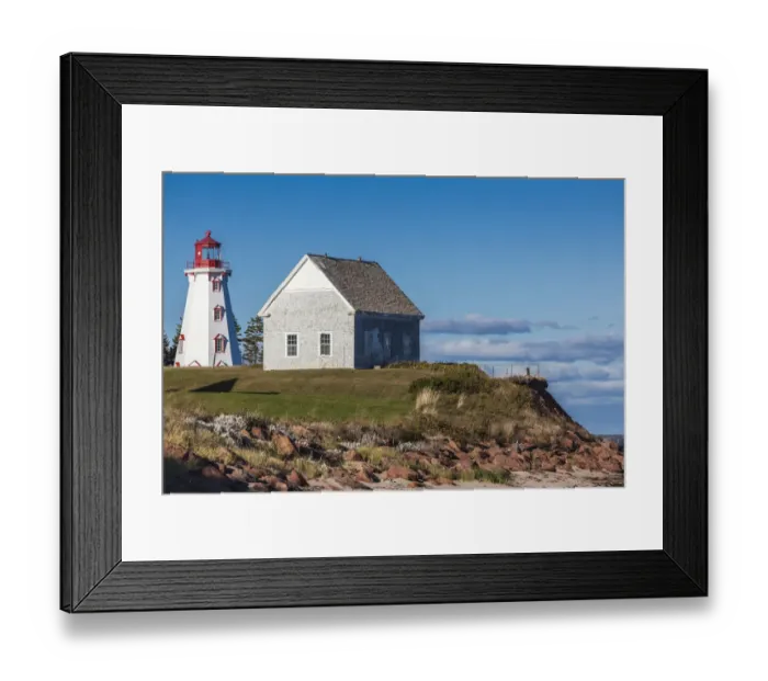 Framed Print : Canada, Prince Edward Island, Panmure Head Lighthouse