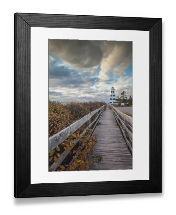 Framed Print : Canada, Prince Edward Island, West Point Lighthouse