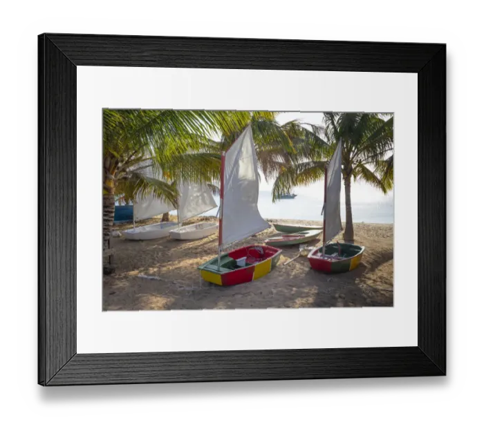 Framed Print : Caribbean, Grenada, Mayreau Island. Sailboats on beach. Credit as Framed Print : Caribbean, Grenada, Mayreau Island. Sailboats on beach. Credit as