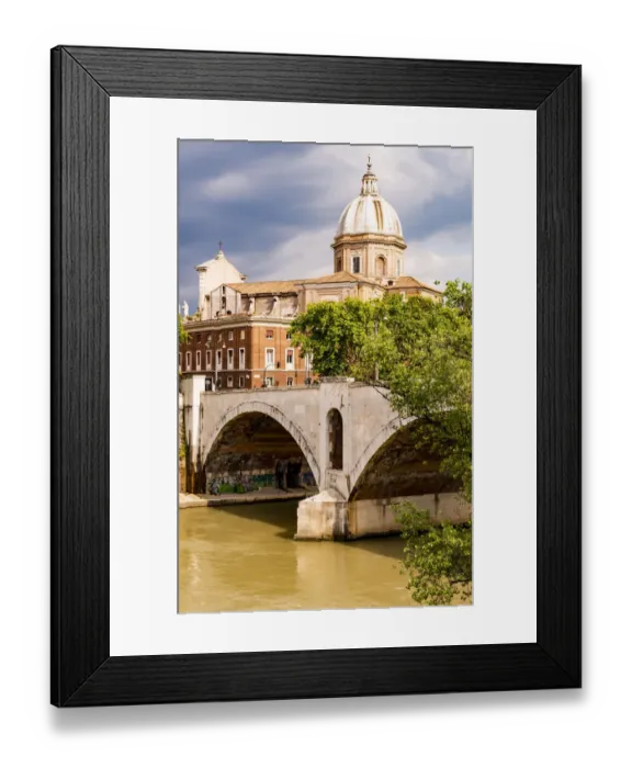 Framed Print : Italy, Rome. Tiber River Framed Print : Italy, Rome. Tiber River