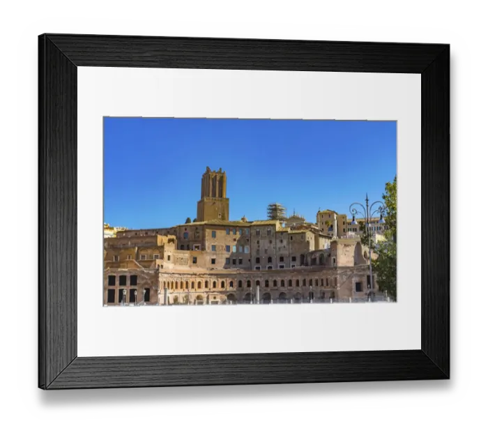 Framed Print : Ancient Trajans Market. Built in the second century AD by Emperor Trajan, Rome