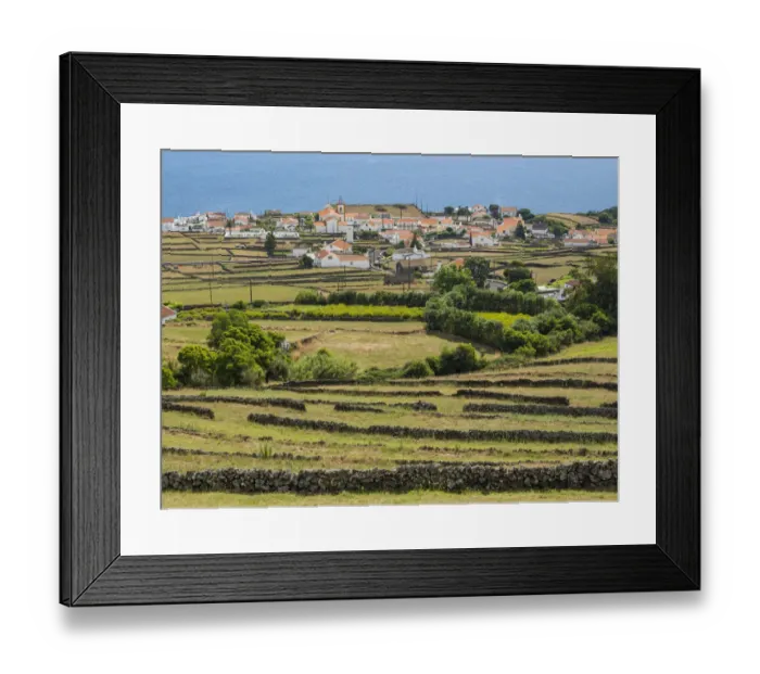 Framed Print : Landscape and villages in the southwest of the island Framed Print : Landscape and villages in the southwest of the island