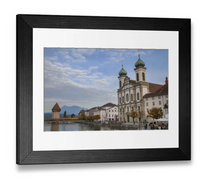 Framed Print : Jesuit Church in Lucerne, Switzerland Framed Print : Jesuit Church in Lucerne, Switzerland