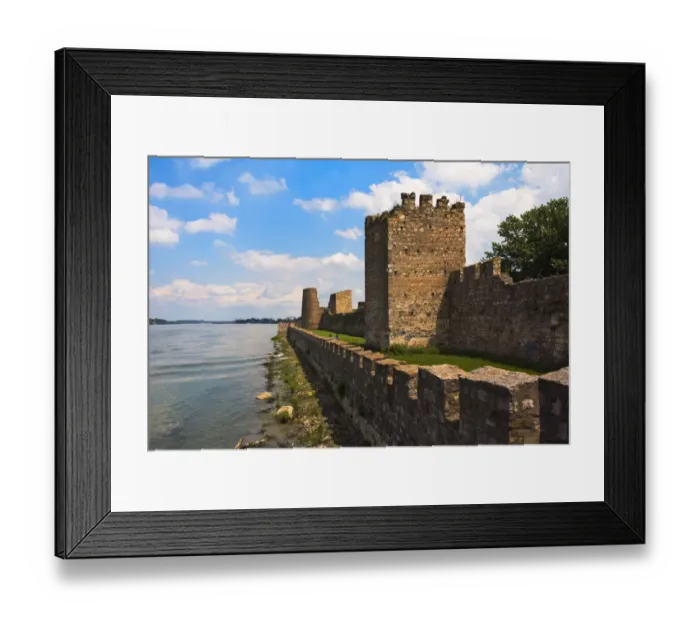 Framed Print : Smederevo Fortress by the Danube River, Serbia