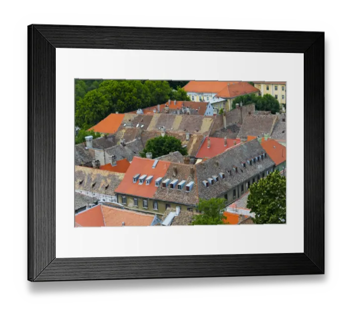 Framed Print : Old house with red roof, Novi Sad, Serbia Framed Print : Old house with red roof, Novi Sad, Serbia