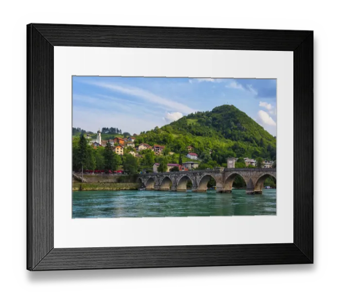 Framed Print : Mehmed Pasha Sokolovic Bridge on the Drina River, UNESCO World Heritage Site, Visegrad Framed Print : Mehmed Pasha Sokolovic Bridge on the Drina River, UNESCO World Heritage Site, Visegrad