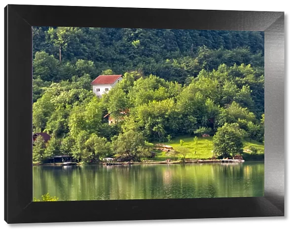 Landscape of Pliva River, Jajce, Bosnia and Herzegovina