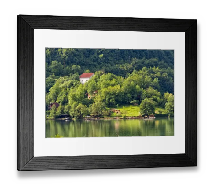Framed Print : Landscape of Pliva River, Jajce, Bosnia and Herzegovina Framed Print : Landscape of Pliva River, Jajce, Bosnia and Herzegovina