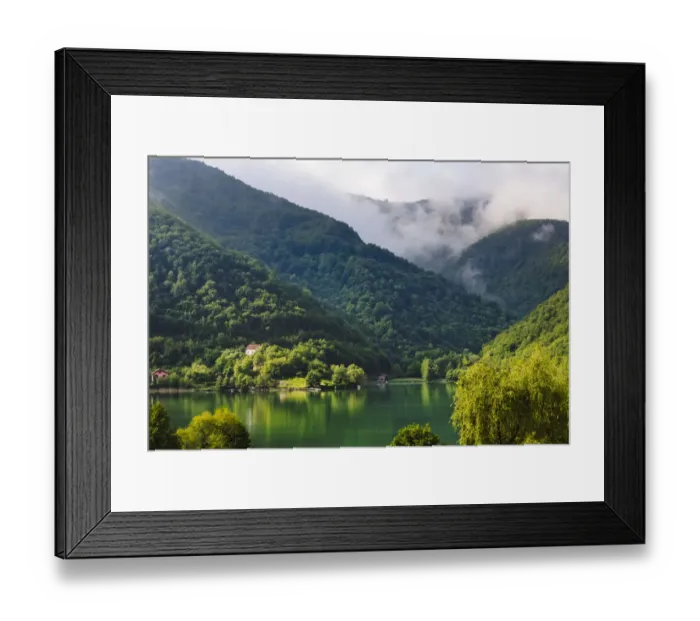 Framed Print : Landscape of Pilva River, Jajce, Bosnia Framed Print : Landscape of Pilva River, Jajce, Bosnia