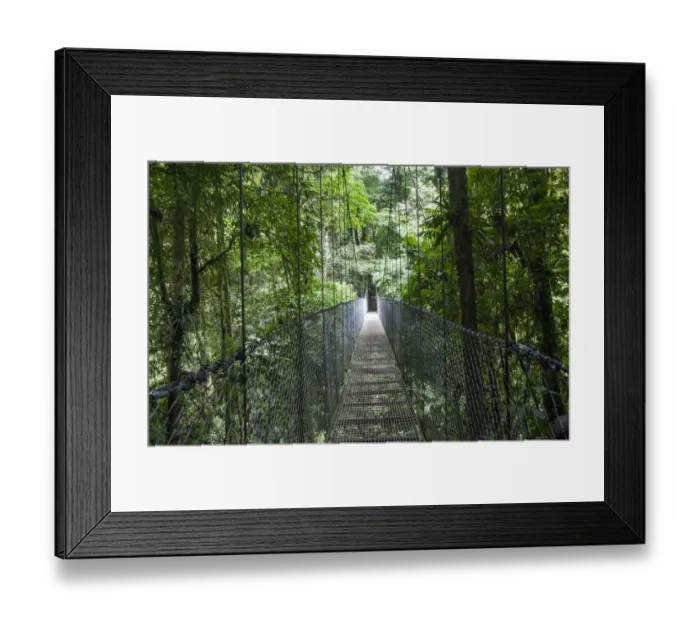 Framed Print : Mistico Arenal Hanging Bridges Park in Arenal, Costa Rica