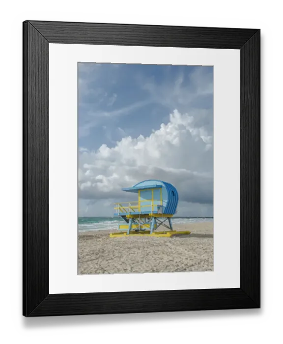 Framed Print : USA, Florida, Miami Beach. Colorful lifeguard station Framed Print : USA, Florida, Miami Beach. Colorful lifeguard station