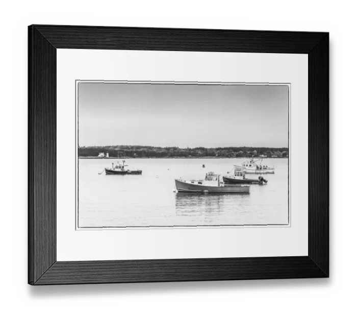 Framed Print : USA, Maine Five Islands. Fishing boats