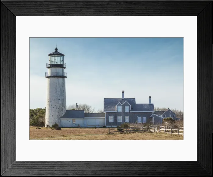 Framed Print : USA, Massachusetts, Cape Cod, North Truro. Highland Light Framed Print : USA, Massachusetts, Cape Cod, North Truro. Highland Light