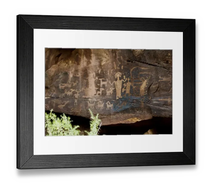 Framed Print : USA, Utah. Wellington, Nine-mile Canyon, Petroglyphs at Daddy Canyon Framed Print : USA, Utah. Wellington, Nine-mile Canyon, Petroglyphs at Daddy Canyon