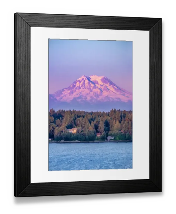 Framed Print : Mount Rainier at sunrise, Washington State, USA