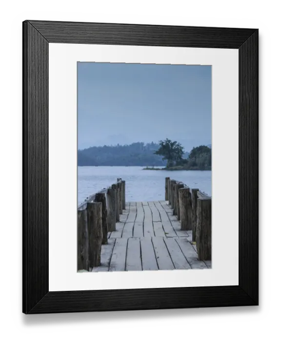 Framed Print : Laos, Sainyabuli. Pier, Nam Tien Reservoir Framed Print : Laos, Sainyabuli. Pier, Nam Tien Reservoir