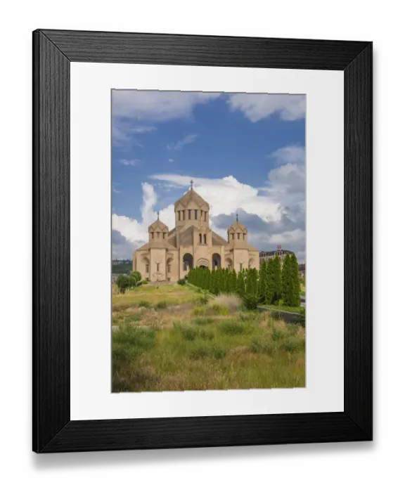Framed Print : Armenia, Yerevan. Surp Grigor Lusavorich Cathedral interior