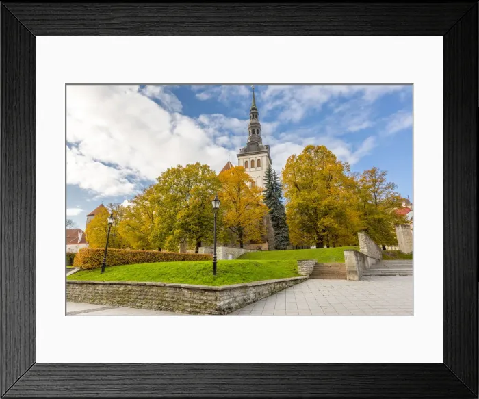 Framed Print : Baltic States, Estonia, Tallinn. St. Nicholas church steeple