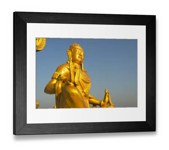 Framed Print : Buddhist statue in Golden Temple, the largest Theravada Buddhist temple in Bangladesh Framed Print : Buddhist statue in Golden Temple, the largest Theravada Buddhist temple in Bangladesh