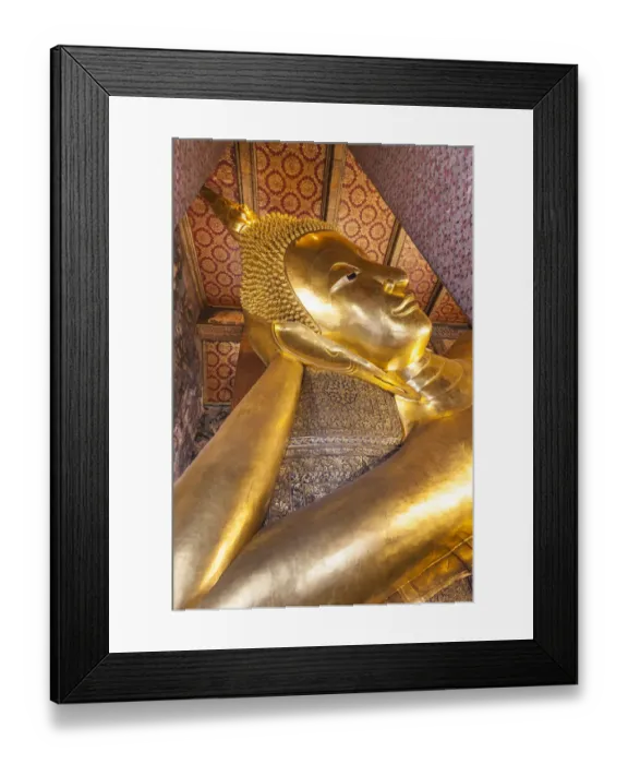 Framed Print : Thailand, Bangkok. Ko Ratanakosin, Wat Pho, Reclining Buddha