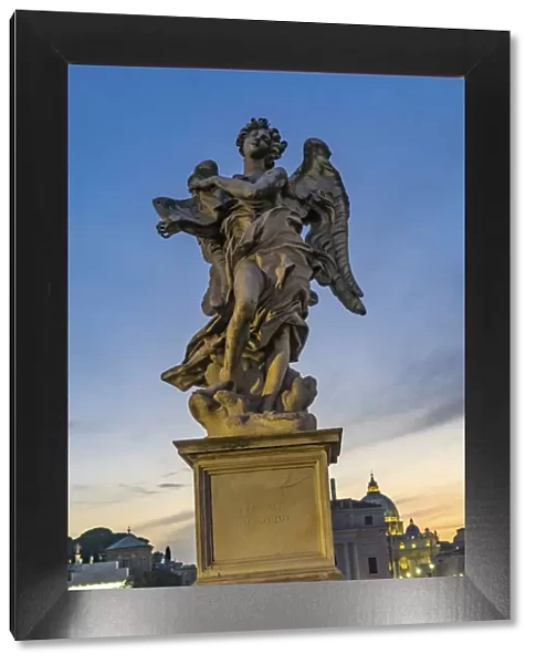 Berninis Angel, Castel Ponte Sant Angelo Vatican, Rome, Italy