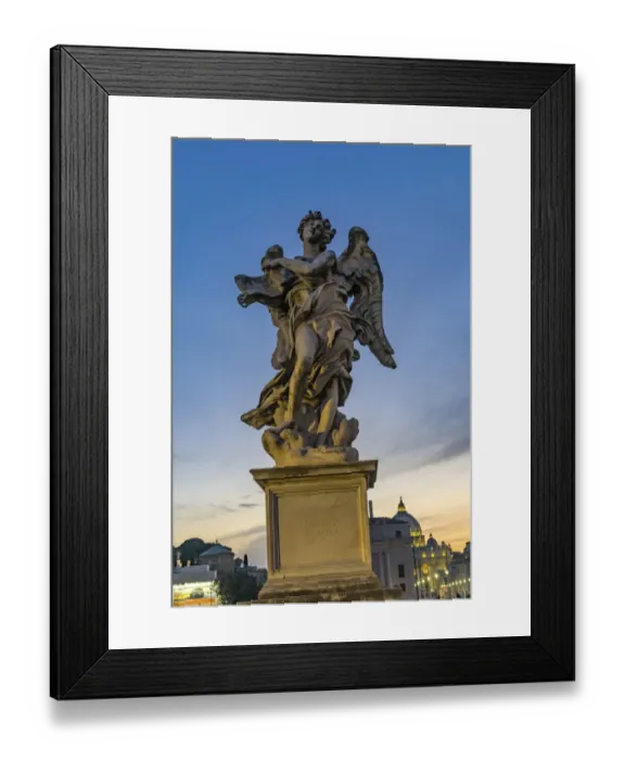 Framed Print : Berninis Angel, Castel Ponte Sant Angelo Vatican, Rome, Italy Framed Print : Berninis Angel, Castel Ponte Sant Angelo Vatican, Rome, Italy