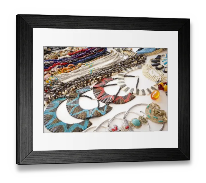 Framed Print : Local handicraft jewelry. Aswan, Egypt Framed Print : Local handicraft jewelry. Aswan, Egypt