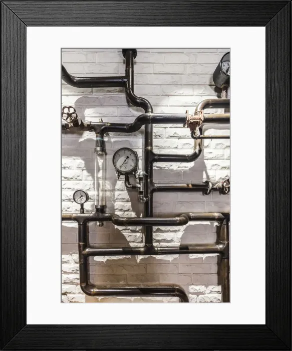 Framed Print : Georgia, Tbilisi. Brew pub pipes Framed Print : Georgia, Tbilisi. Brew pub pipes