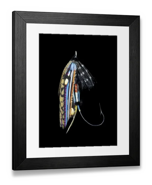Framed Print : Atlantic Salmon Fly designs Fleming