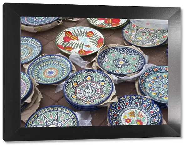 Colorful porcelain plates, Astana, Kazakhstan