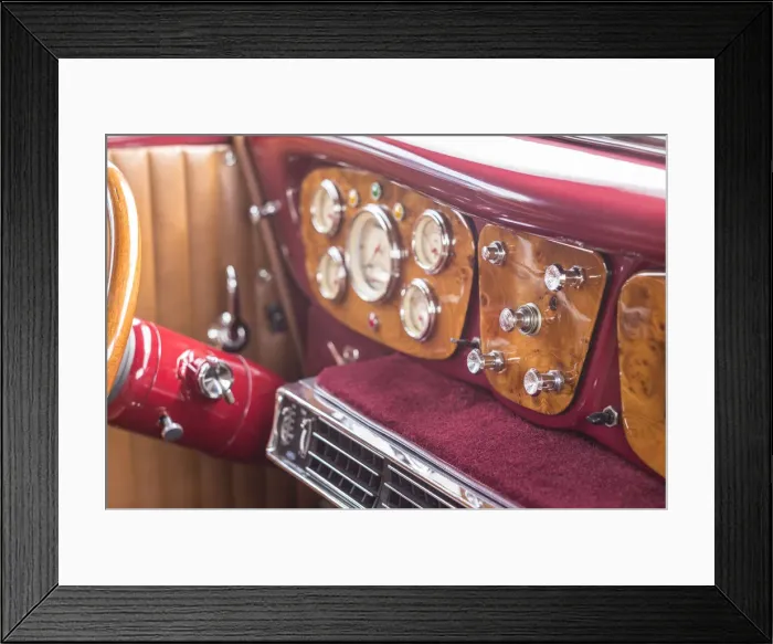 Framed Print : USA, Massachusetts, Cape Ann, Gloucester. Antique car, 1940