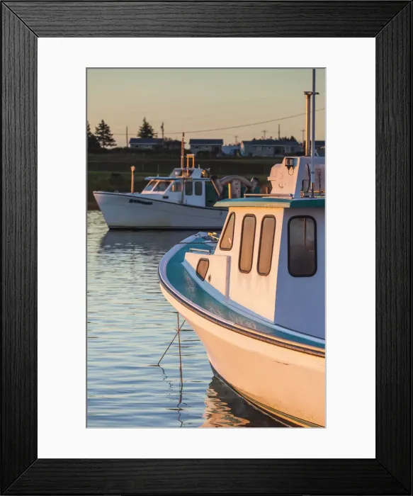 Framed Print : Canada, Prince Edward Island, Malpeque. Small fishing harbor