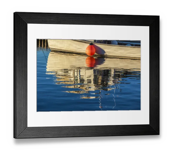 Framed Print : Canada, Prince Edward Island, Malpeque. Fishing boat reflection