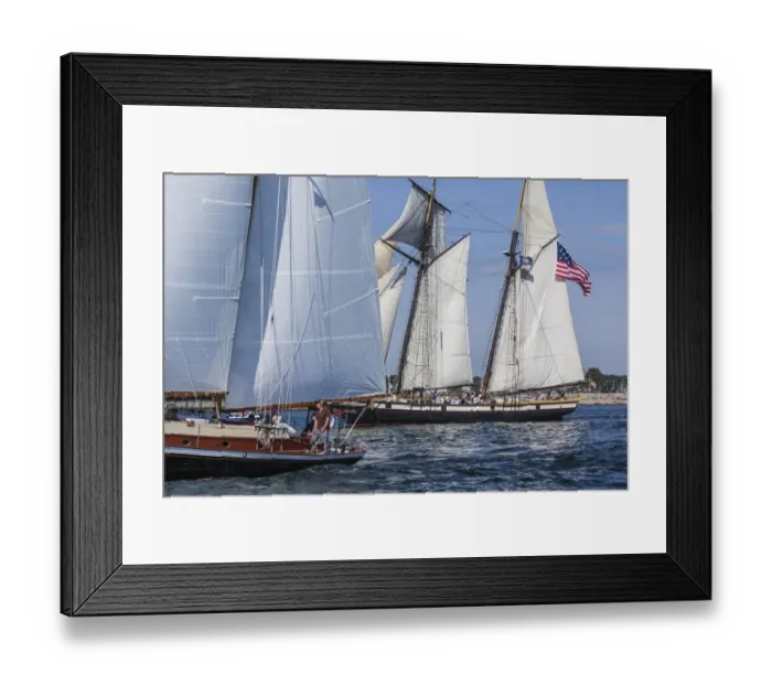 Framed Print : USA, Massachusetts, Cape Ann, Gloucester. Gloucester Schooner Festival