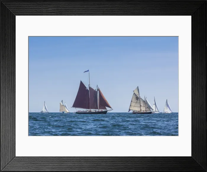 Framed Print : USA, Massachusetts, Cape Ann, Gloucester. Gloucester Schooner Festival
