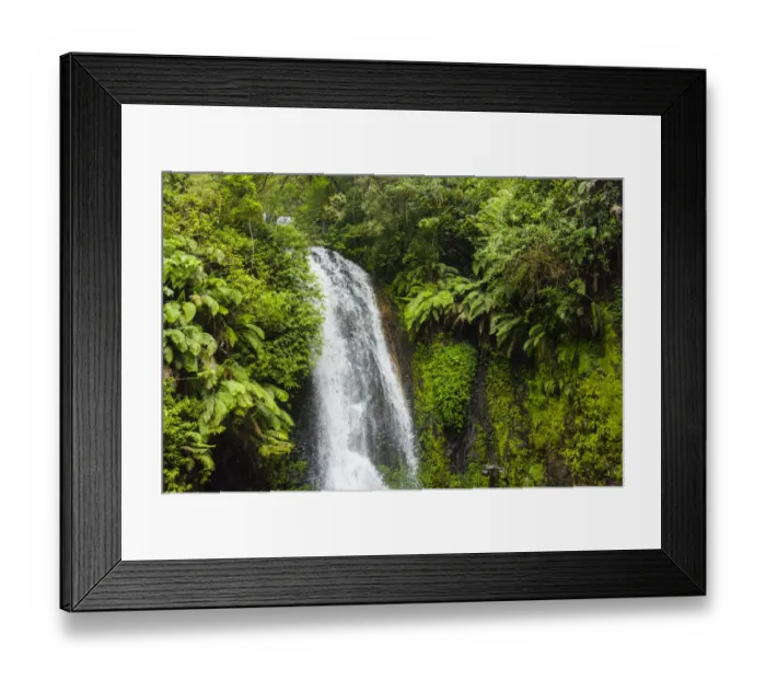Framed Print : Madagascar, Antsiranana. Amber Mountain National Park waterfall