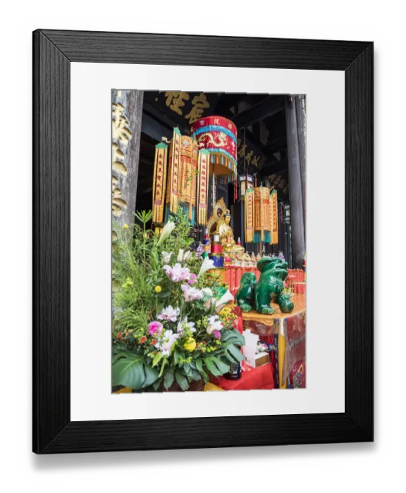 Framed Print : Asia, China, Sichuan Province, Cheng Du, Temple Framed Print : Asia, China, Sichuan Province, Cheng Du, Temple