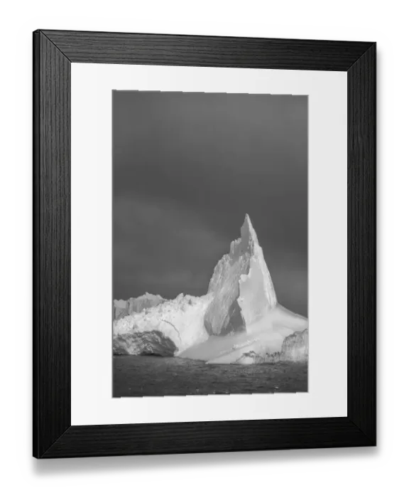 Framed Print : Antarctica, South Georgia Island. Lone iceberg and stormy sunset Framed Print : Antarctica, South Georgia Island. Lone iceberg and stormy sunset