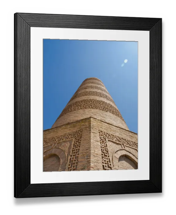 Framed Print : Burana Tower, a former minaret and icon of Kyrgyzstan. Balasagun an ancient city of Framed Print : Burana Tower, a former minaret and icon of Kyrgyzstan. Balasagun an ancient city of
