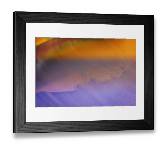 Framed Print : Colorful orange blue iceberg closeup abstract background Charlotte Bay, Antarctica