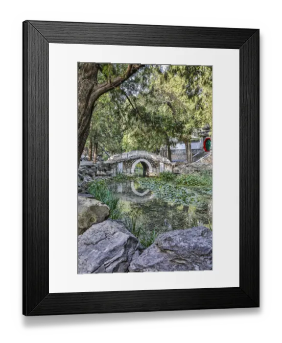 Framed Print : Asia, China, Beijing, Bridge at Summer Palace of Empress Cixi