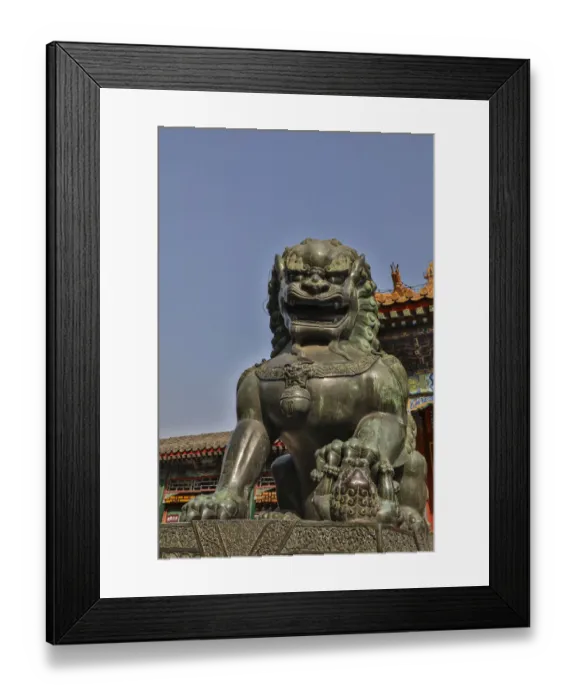 Framed Print : Asia, China, Beijing, Statue at Temple at the Summer Palace of Empress Cixi Framed Print : Asia, China, Beijing, Statue at Temple at the Summer Palace of Empress Cixi