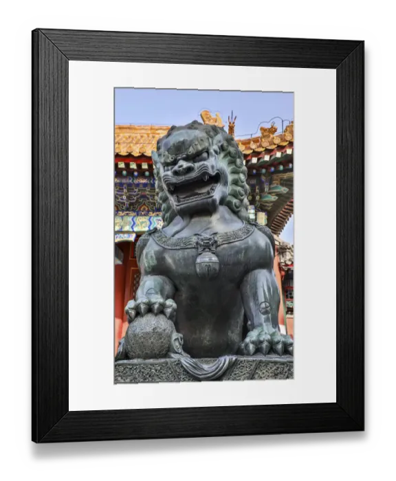 Framed Print : Asia, China, Beijing, Statue at Temple at the Summer Palace of Empress Cixi Framed Print : Asia, China, Beijing, Statue at Temple at the Summer Palace of Empress Cixi