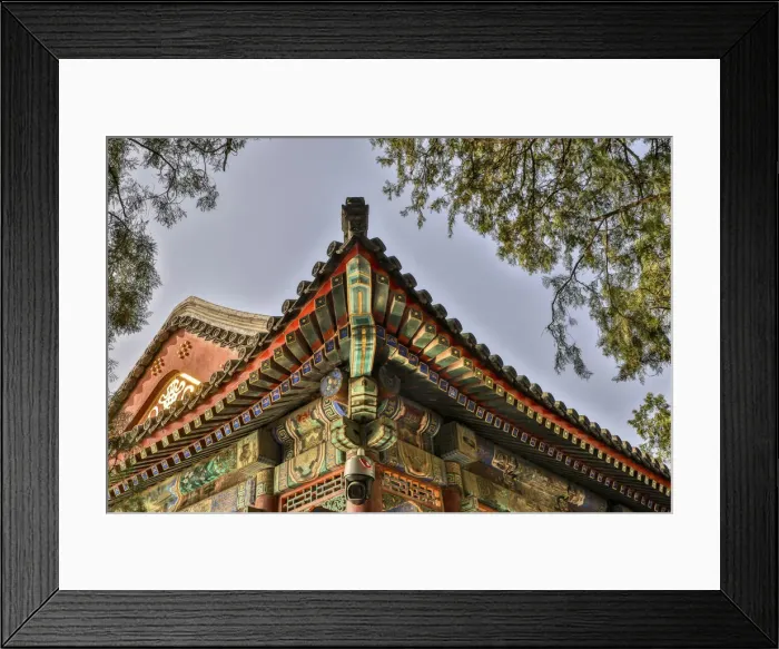 Framed Print : Asia, China, Beijing, Decorative Roof Detail of the Summer Palace of Empress Cixi Framed Print : Asia, China, Beijing, Decorative Roof Detail of the Summer Palace of Empress Cixi