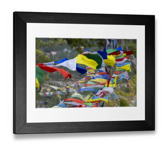 Framed Print : Bhutan, Thimphu. Colorful prayer flags on mountain top at the Sangaygang Geodetic Station Framed Print : Bhutan, Thimphu. Colorful prayer flags on mountain top at the Sangaygang Geodetic Station