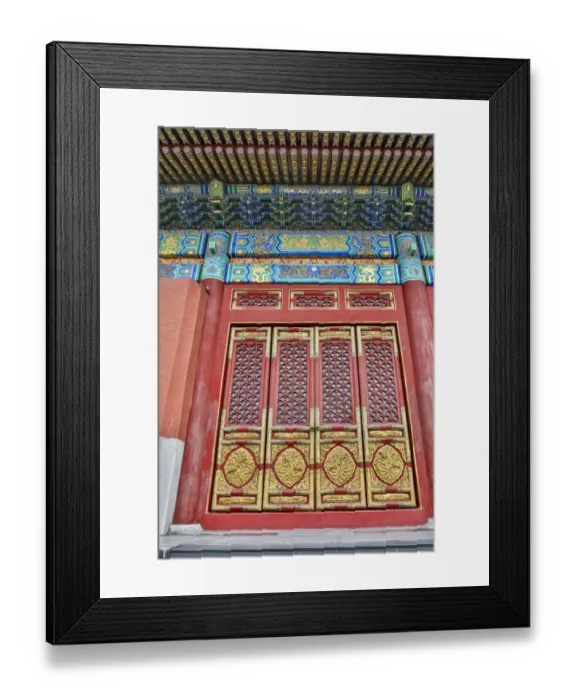 Framed Print : Asia, China, Beijing, Building Detail of the Forbidden City Framed Print : Asia, China, Beijing, Building Detail of the Forbidden City