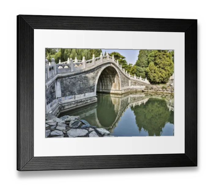 Framed Print : Asia, China, Beijing, Bridge at the Summer Palace of Empress Cixi
